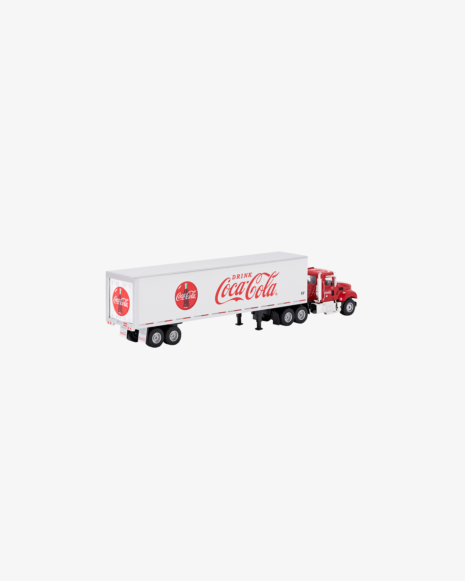 Машинка литая коллекционная Die-сast модель по лицензии Coca-Cola Drink Coca-Cola Tractor and Traile — 2