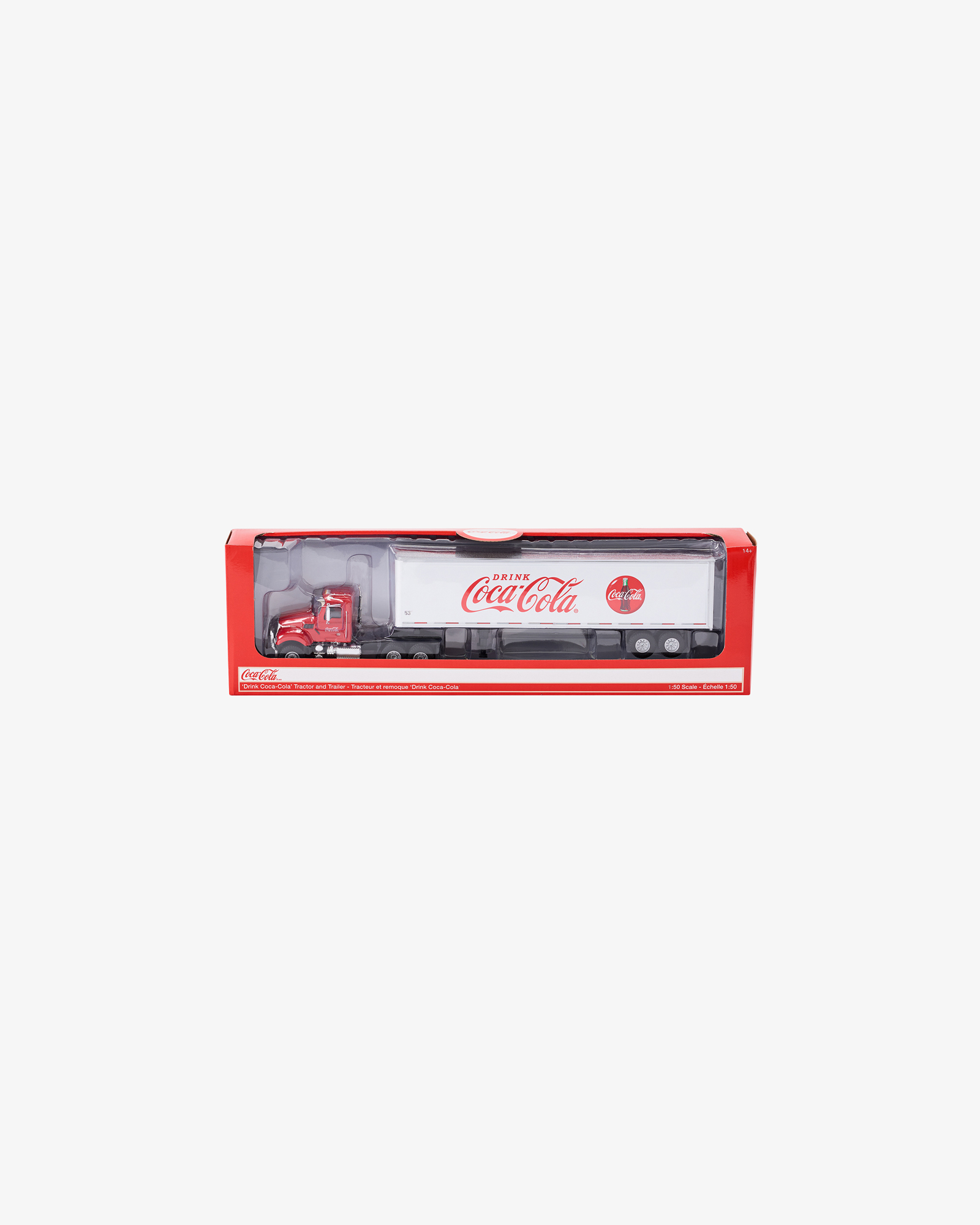 Машинка литая коллекционная Die-сast модель по лицензии Coca-Cola Drink Coca-Cola Tractor and Traile — 5